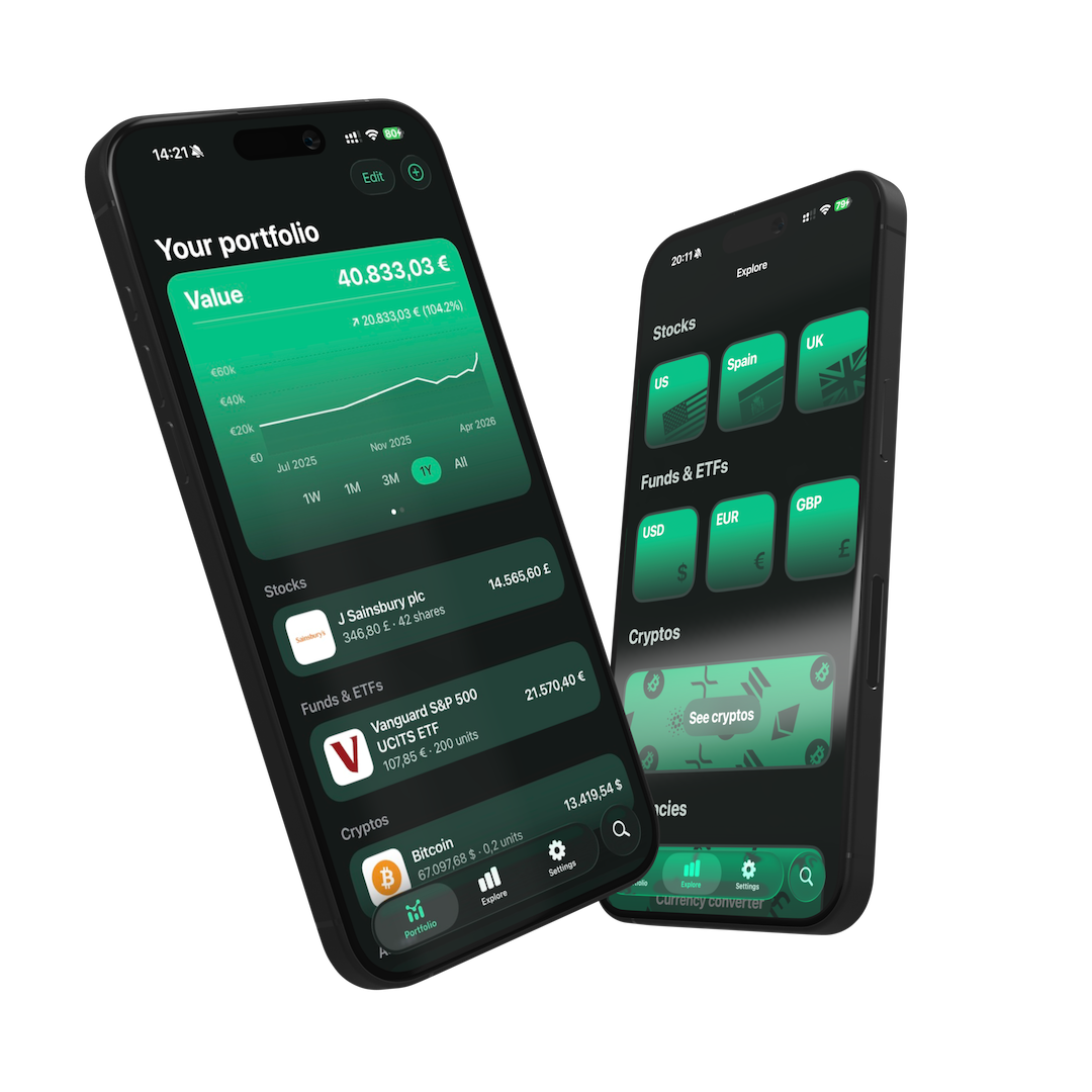 Impulse app screenshot showing portfolio overview